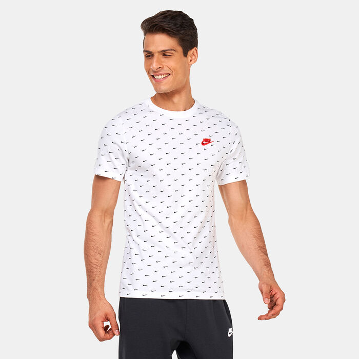 Nike Men's Sportswear Mini Swoosh T-Shirt White Nike Men's Sportswear Mini Swoosh T-Shirt White image number 1