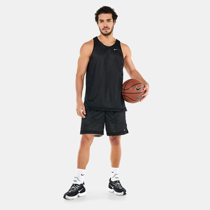 Nike Men's Dri-FIT Standard Issue Reversible Basketball Jersey Black image number 2
