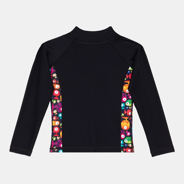 COEGA Kids' Long-Sleeve Swimming Rashguard Black image number 1