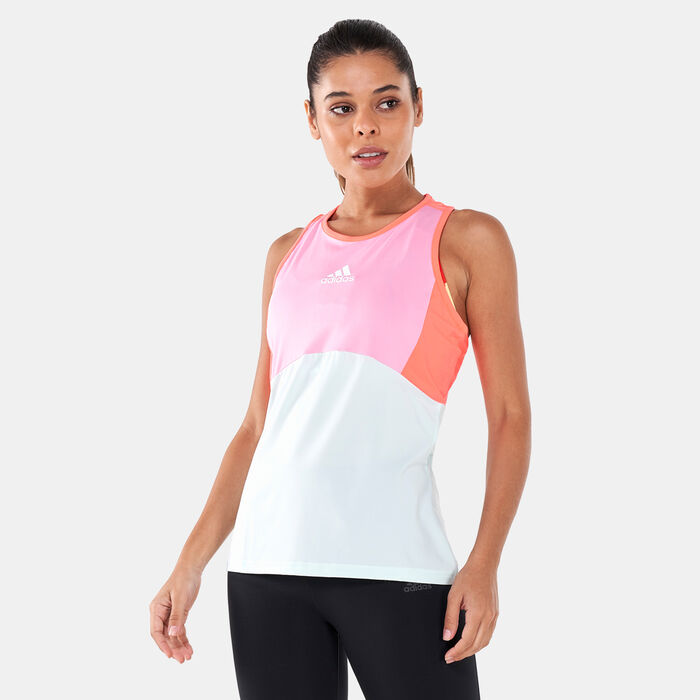 adidas Women's Tennis Aeroknit Y Tank Top Pink adidas Women's Tennis Aeroknit Y Tank Top Pink image number 0