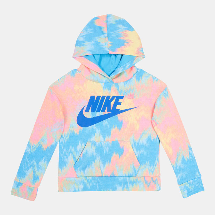 Nike Kids' Printed Club Pullover Hoodie Blue Nike Kids' Printed Club Pullover Hoodie Blue image number 0