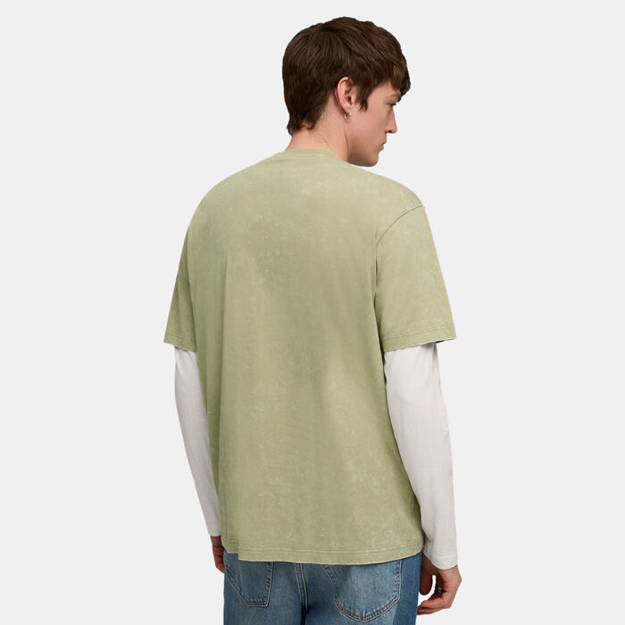 PUMA Men's Essential Elevated Wash T-Shirt Green PUMA Men's Essential Elevated Wash T-Shirt Green image number 1