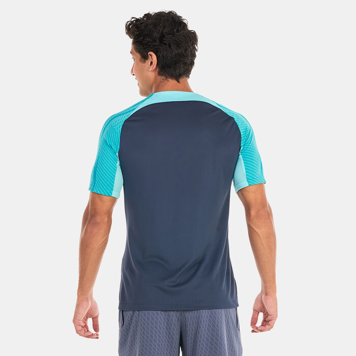 Nike Men's F.C. Barcelona Strike Third Dri-FIT Football Top Blue image number 1