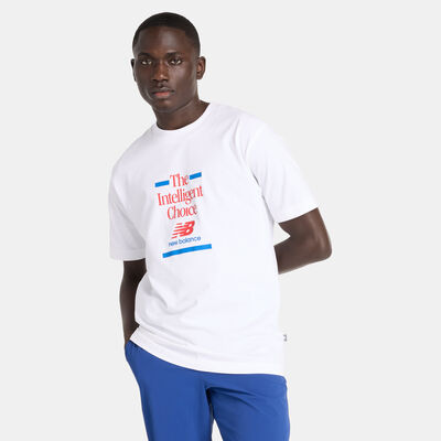 New Balance Men's Athletics Choice T-Shirt White New Balance Men's Athletics Choice T-Shirt White