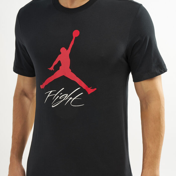 Jordan Men's Jumpman Flight T-Shirt Black Jordan Men's Jumpman Flight T-Shirt Black image number 3