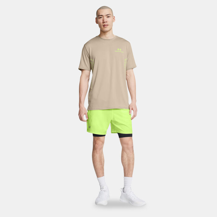 Under Armour Men's UA Vanish Woven 2-in-1 Shorts Green Under Armour Men's UA Vanish Woven 2-in-1 Shorts Green image number 2