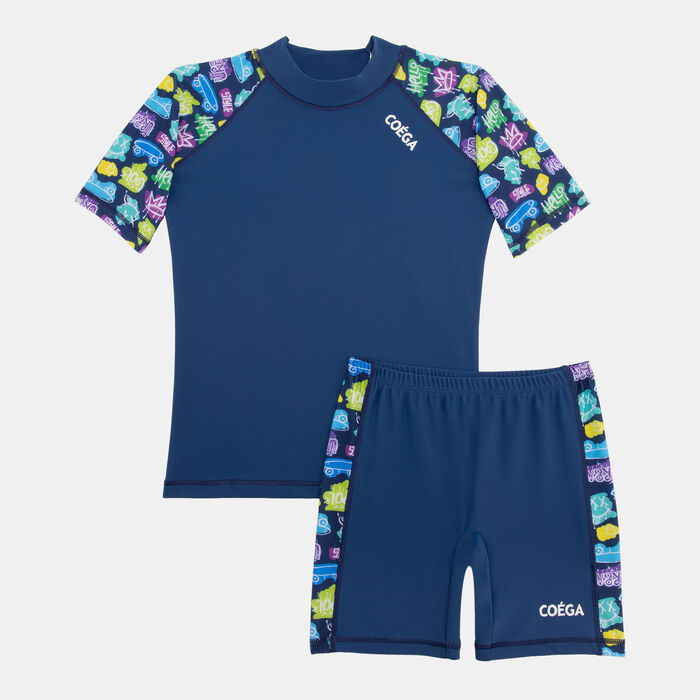 COEGA Kids' 2-Piece Swimsuit Blue COEGA Kids' 2-Piece Swimsuit Blue image number 0
