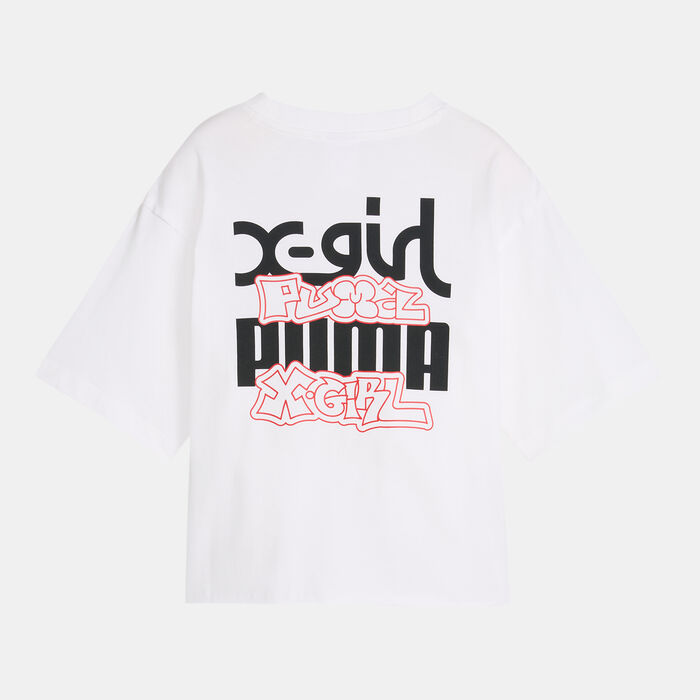 PUMA Women's x X-GIRL T-Shirt White PUMA Women's x X-GIRL T-Shirt White image number 1