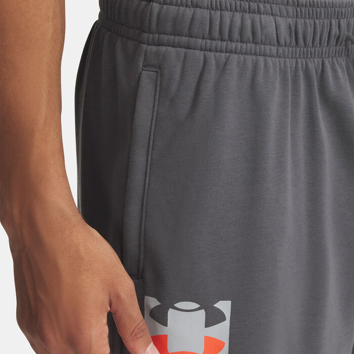 Under Armour Men's Rival Terry Logo Shorts Grey image number 3