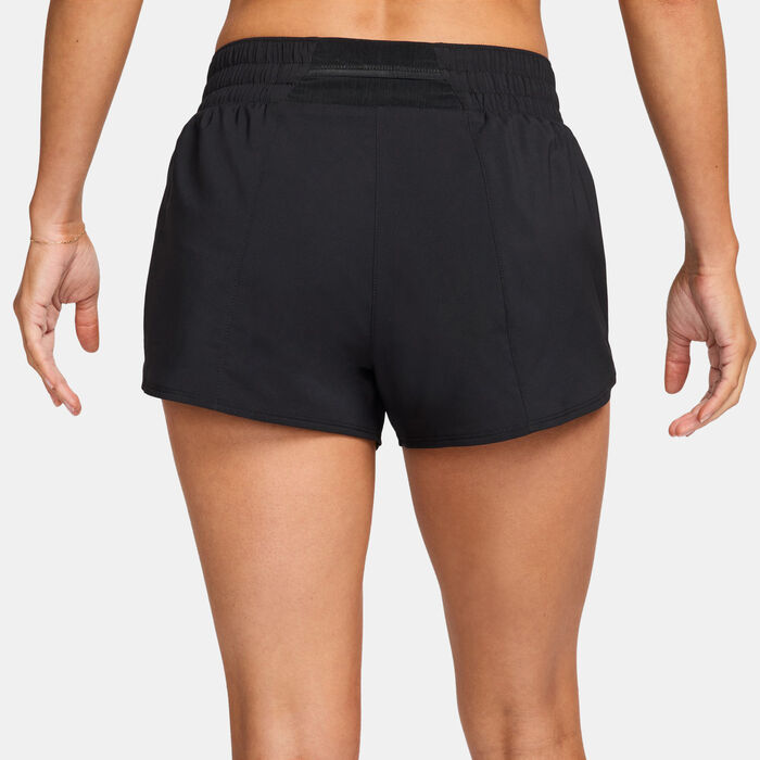 Nike Women's One Dri-FIT Graphic Shorts Black Nike Women's One Dri-FIT Graphic Shorts Black image number 1