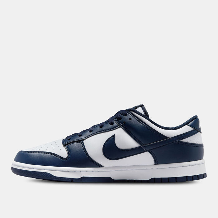 Nike Men's Dunk Low Retro Shoes Blue Nike Men's Dunk Low Retro Shoes Blue image number 5