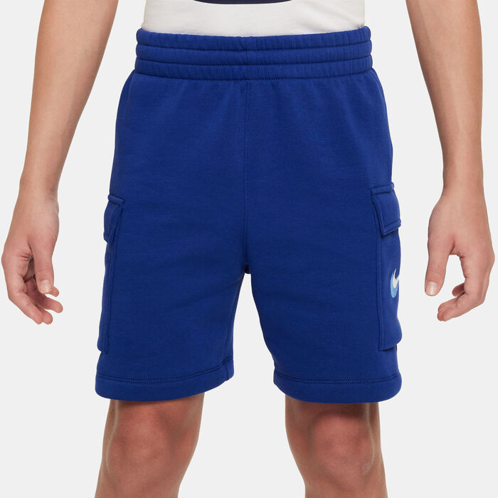 Nike Kids' Sportswear Fleece Shorts (Older Kids) Blue image number 1