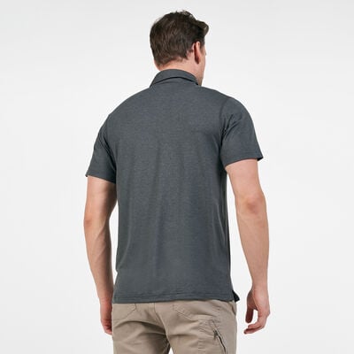 Columbia Men's Tech Trail™ Polo T-Shirt Grey Columbia Men's Tech Trail™ Polo T-Shirt Grey
