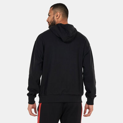 New Era Chicago Bulls NBA Neon Oversized Hoodie Black