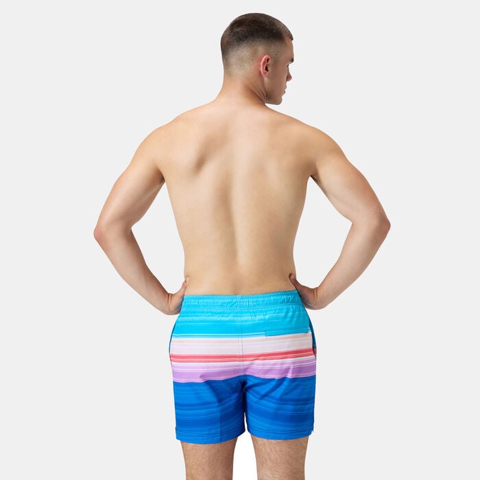 Speedo Men's Printed Redondo Edge Swimming Shorts Blue Speedo Men's Printed Redondo Edge Swimming Shorts Blue image number 1