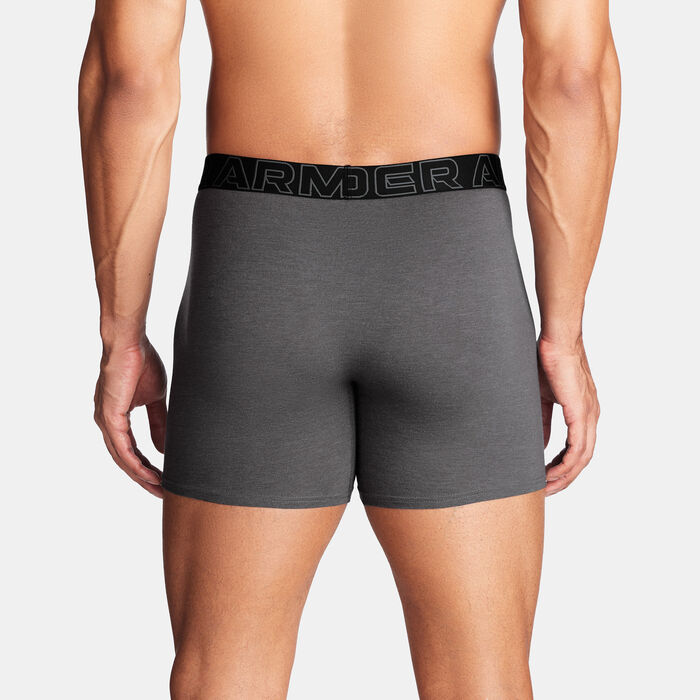 Under Armour Men's Performance Boxers (3 Pieces) Grey Under Armour Men's Performance Boxers (3 Pieces) Grey image number 1