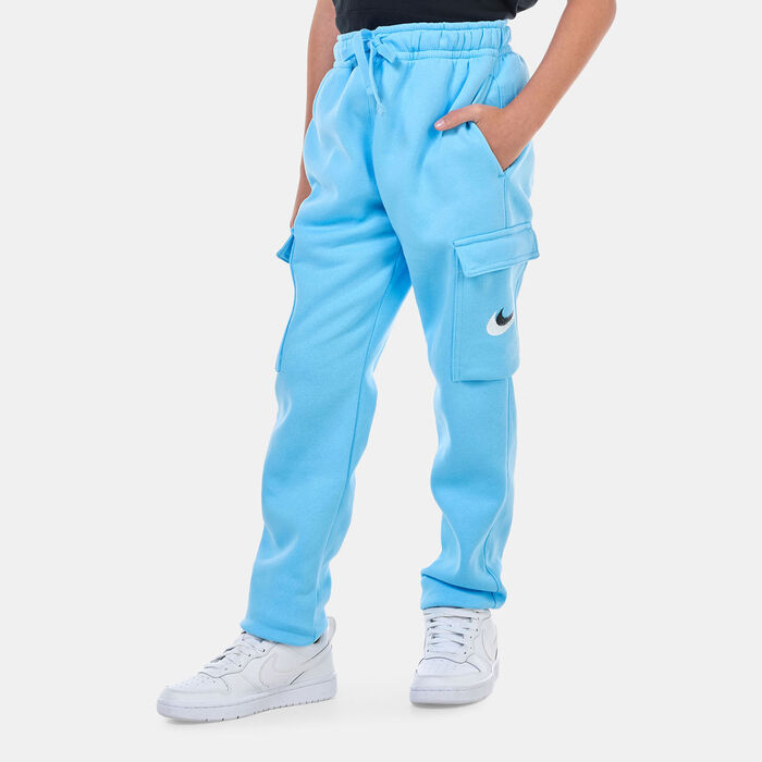 Nike Kids' Sportswear Fleece Graphic Cargo Trousers Blue image number 0