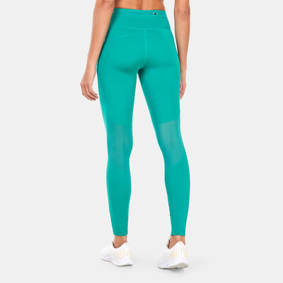Nike Women's Epic Fast Mid-Rise Running Leggings Green