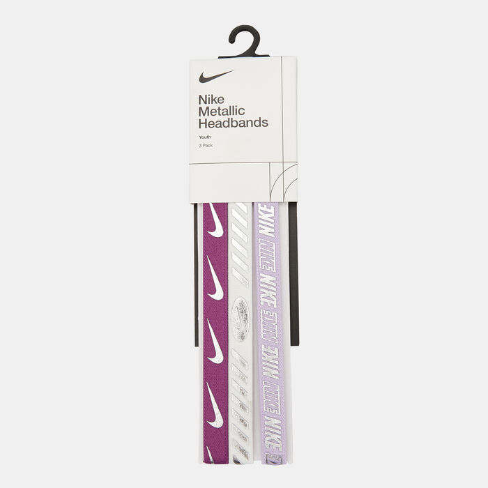 Nike Kids' 3.0 Headbands (3 Pieces) Purple Nike Kids' 3.0 Headbands (3 Pieces) Purple image number 0