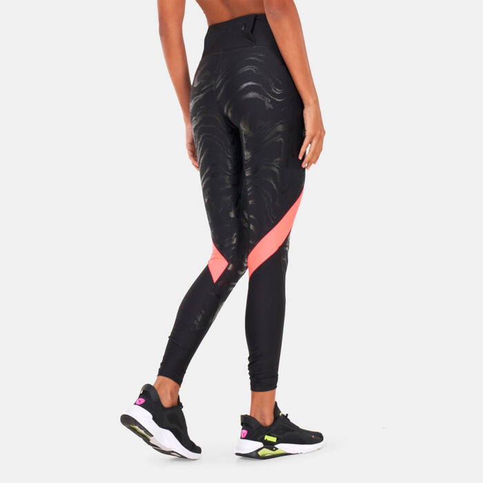 PUMA Women's ULTRAFORM High Waist Printed Running Leggings Black image number 1