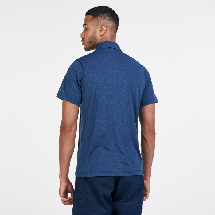 Columbia Men's Tech Trail™ Polo T-Shirt Blue Columbia Men's Tech Trail™ Polo T-Shirt Blue image number 1