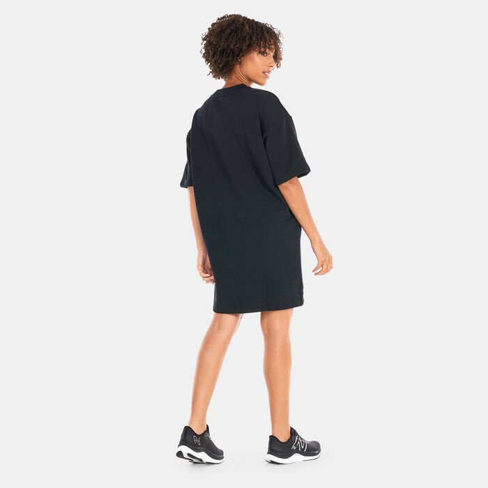 New Balance Women's Essentials Stacked Logo Graphic Dress Black New Balance Women's Essentials Stacked Logo Graphic Dress Black image number 1