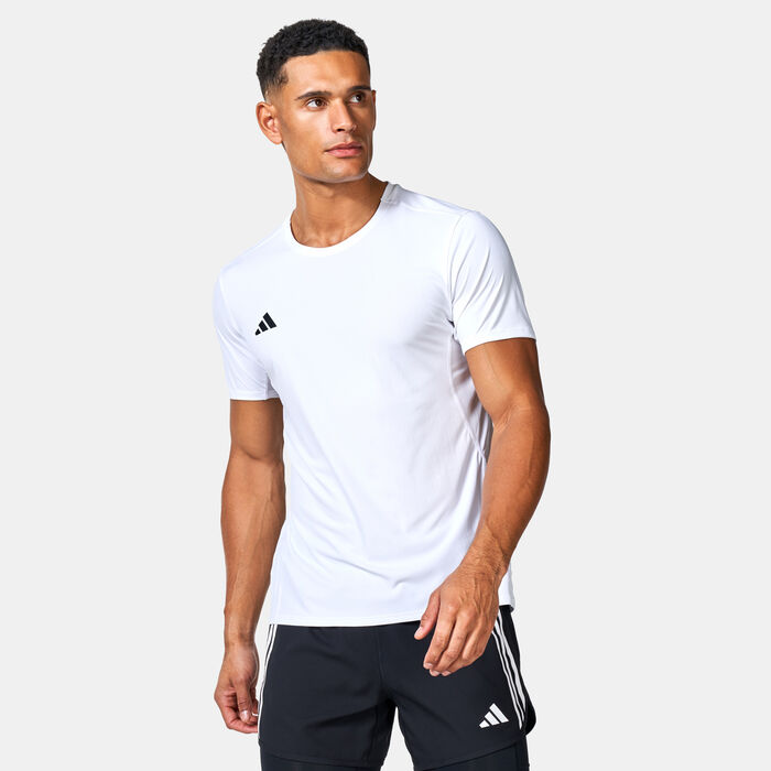 adidas Men's Adizero Essentials Running T-Shirt White adidas Men's Adizero Essentials Running T-Shirt White image number 0