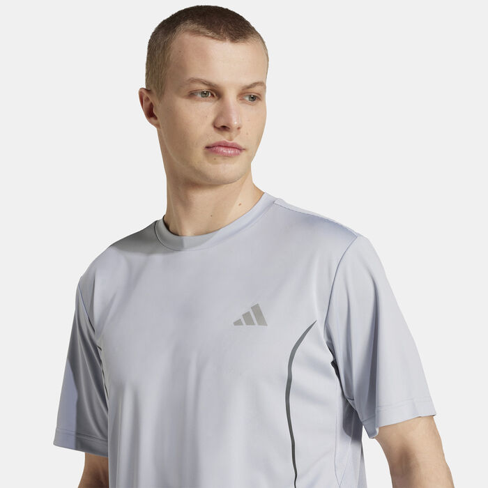 adidas Men's Tech Apparel Training T-Shirt Grey adidas Men's Tech Apparel Training T-Shirt Grey image number 3