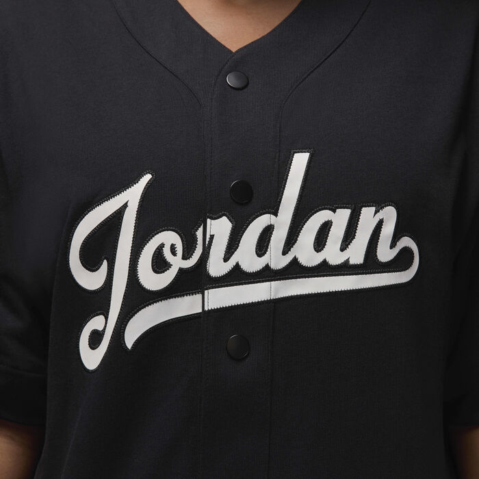 Jordan Men's Flight MVP Baseball Top Black Jordan Men's Flight MVP Baseball Top Black image number 3