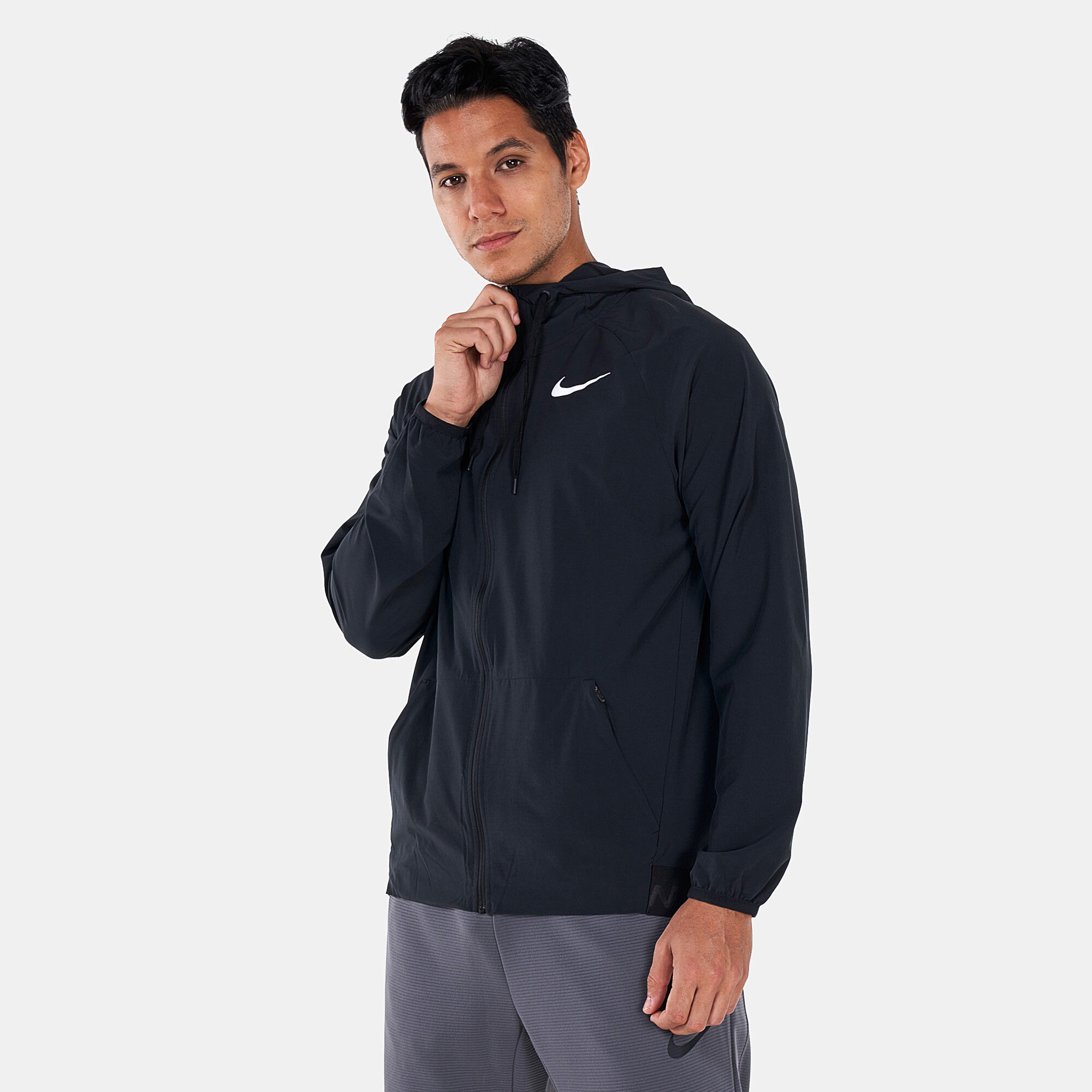 Men s Pro Dri FIT Flex Vent Max Full Zip Hooded Training Jacket