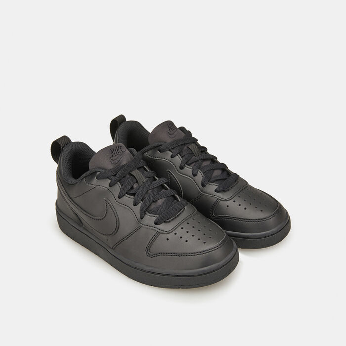 Nike Kids' Court Borough Low Recraft Shoes Black Nike Kids' Court Borough Low Recraft Shoes Black image number 1