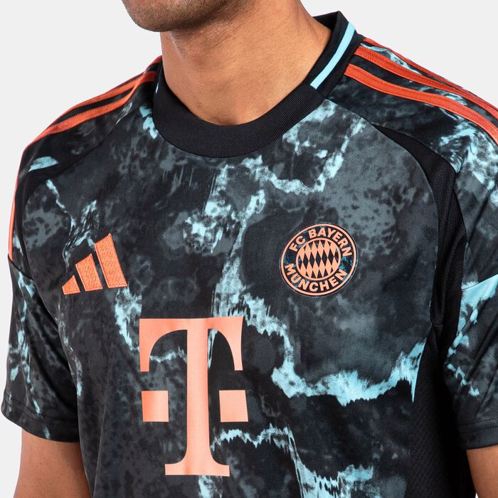 adidas Men's Bayern Munich 24/25 Away Replica Football Jersey Black image number 3