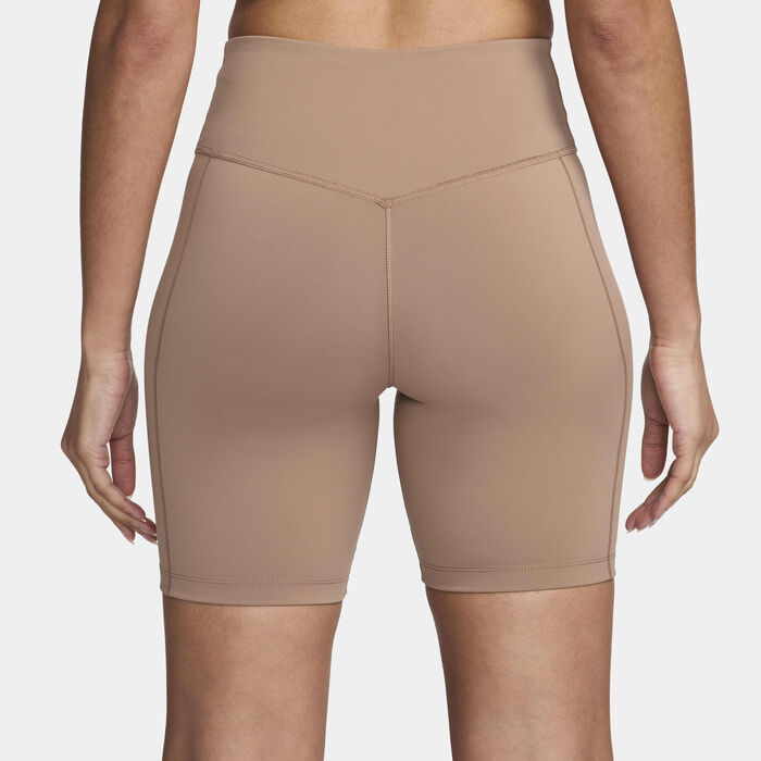 Nike Women's One Leak Protection: Period Mid-Rise Biker Shorts Black Nike Women's One Leak Protection: Period Mid-Rise Biker Shorts Black image number 2