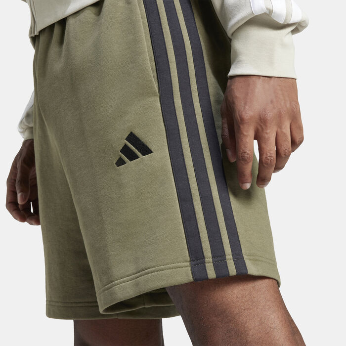 adidas Men's Essentials 3-Stripes Shorts Green adidas Men's Essentials 3-Stripes Shorts Green image number 3