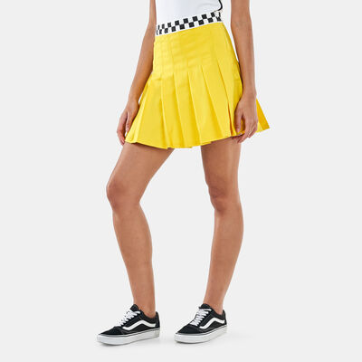 Vans Women's x Whack Pleated Skirt yellow Vans Women's x Whack Pleated Skirt yellow