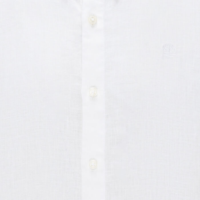 Timberland Men's Mill Brook Linen Shirt White Timberland Men's Mill Brook Linen Shirt White image number 2
