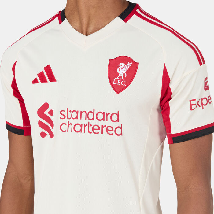 adidas Men's Liverpool 25/26 Away Replica Football Jersey White adidas Men's Liverpool 25/26 Away Replica Football Jersey White image number 3