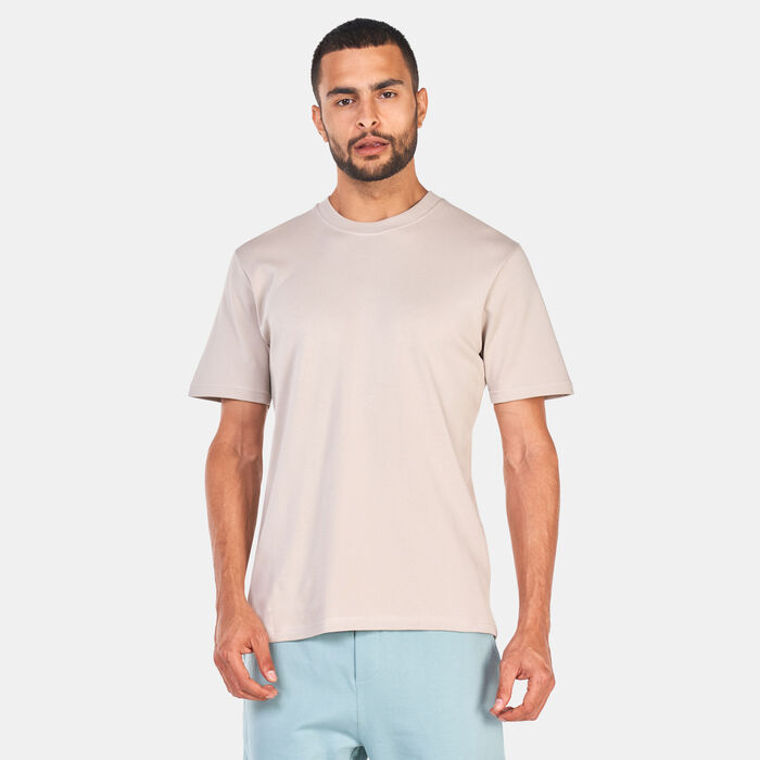 Sun and Sand Sports Men's Solid Crew T-Shirt Beige Sun and Sand Sports Men's Solid Crew T-Shirt Beige image number 0