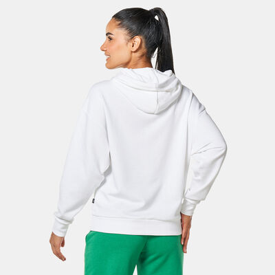 PUMA Women's ESS+ Script Hoodie White PUMA Women's ESS+ Script Hoodie White