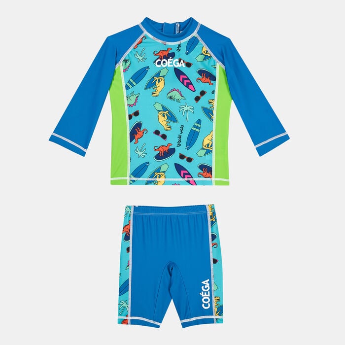 COEGA Kids' Two-Piece Swimsuit (Baby and Toddler) Blue COEGA Kids' Two-Piece Swimsuit (Baby and Toddler) Blue image number 0