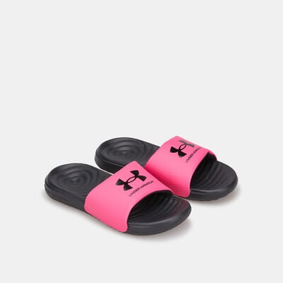 Under Armour Kids' Ansa Fixed Slides Pink Under Armour Kids' Ansa Fixed Slides Pink