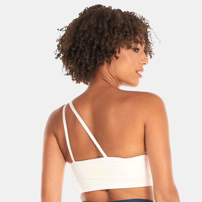 PUMA Women's Mid Impact Sports Bra White PUMA Women's Mid Impact Sports Bra White