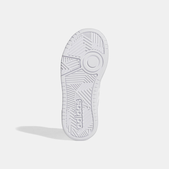 adidas Kids' Hoops Lifestyle Basketball Hook-and-Loop Shoe White image number 3