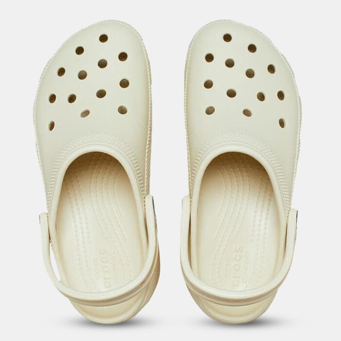 Crocs Women's Classic Platform Clogs Beige Crocs Women's Classic Platform Clogs Beige image number 5