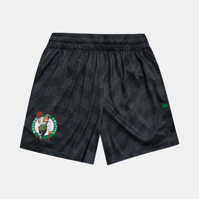 New Era Men's NBA Boston Celtics All Over Print Shorts Black New Era Men's NBA Boston Celtics All Over Print Shorts Black image number 3