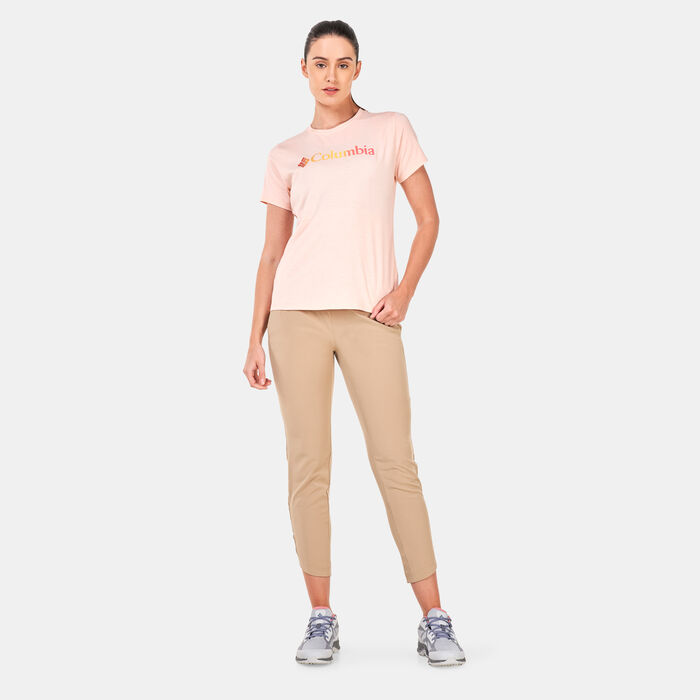 Columbia Women's Sun Trek Graphic T-Shirt Pink Columbia Women's Sun Trek Graphic T-Shirt Pink image number 2