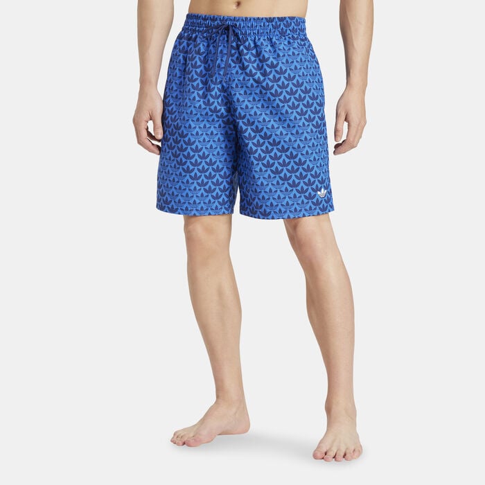 adidas Men's Monogram Swimming Shorts Blue adidas Men's Monogram Swimming Shorts Blue image number 0