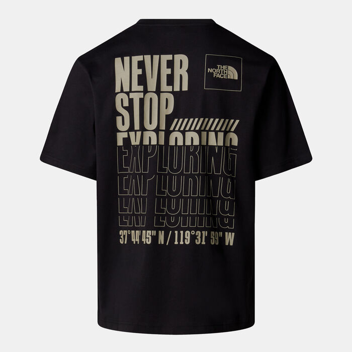 The North Face Men's Coordinates T-Shirt Black The North Face Men's Coordinates T-Shirt Black image number 1