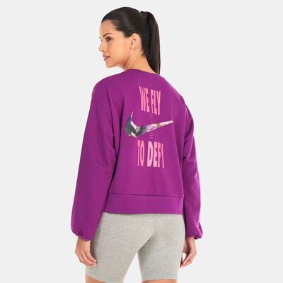 Nike Women's Dri-FIT Standard Issue Sweatshirt Purple
