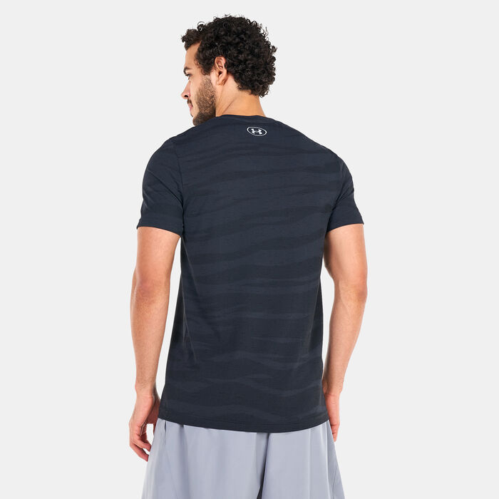 Under Armour Men's Seamless Wave T-Shirt Black Under Armour Men's Seamless Wave T-Shirt Black image number 1